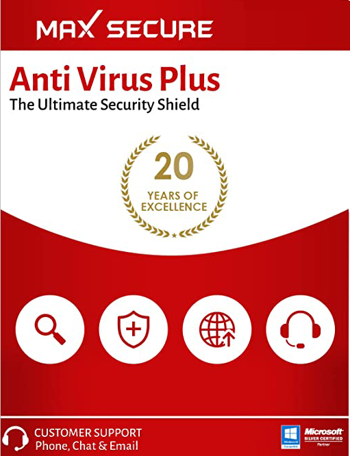 Max Secure Anti Virus Plus box